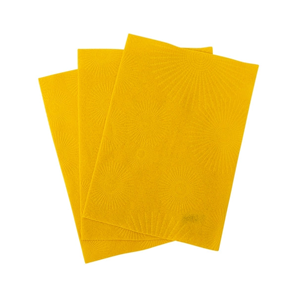 Arbee Embossed Felt Sheets, Sun Yellow- 10pk