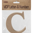 MDF Letter C- 10.5 x 1.5cm