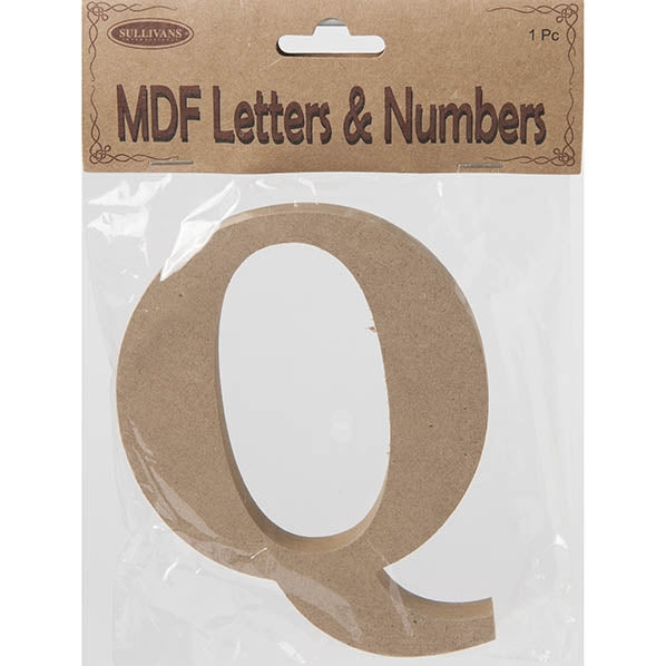 MDF Letter Q- 10.5 x 1.5cm