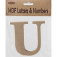MDF Letter U- 10.5 x 1.5cm