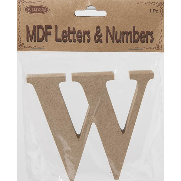 MDF Letter W- 10.5 x 1.5cm