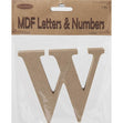 MDF Letter W- 10.5 x 1.5cm
