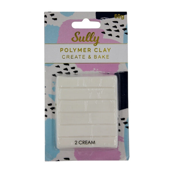 Sully Polymer Clay, Cream- 60g