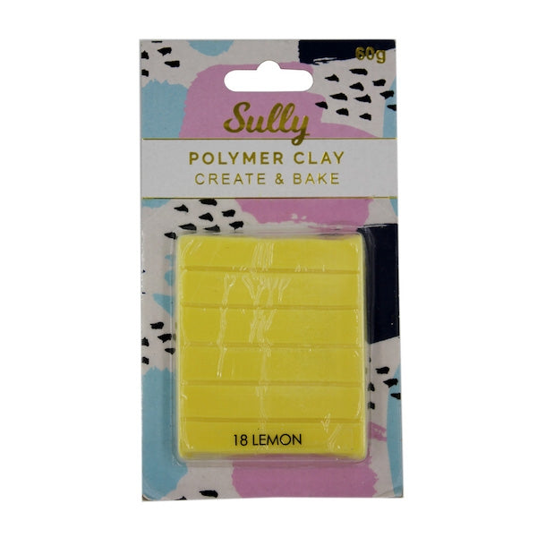 Sully Polymer Clay, Lemon- 60g