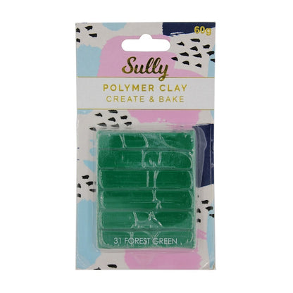 Sully Polymer Clay, Forest Green- 60g