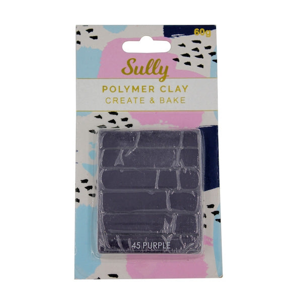 Sully Polymer Clay, Purple- 60g