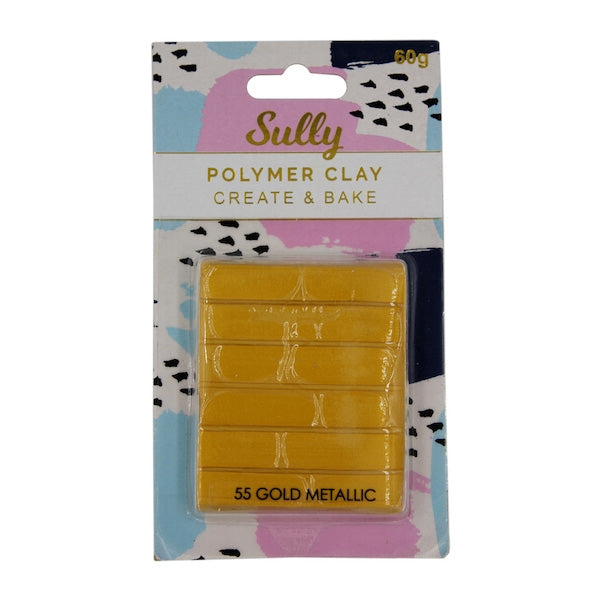 Sully Polymer Clay, Gold Metallic- 60g