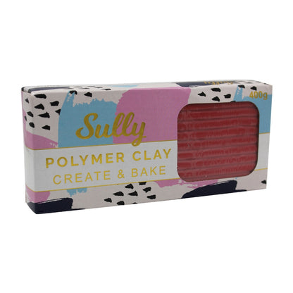 Sully Polymer Clay, Red- 400g