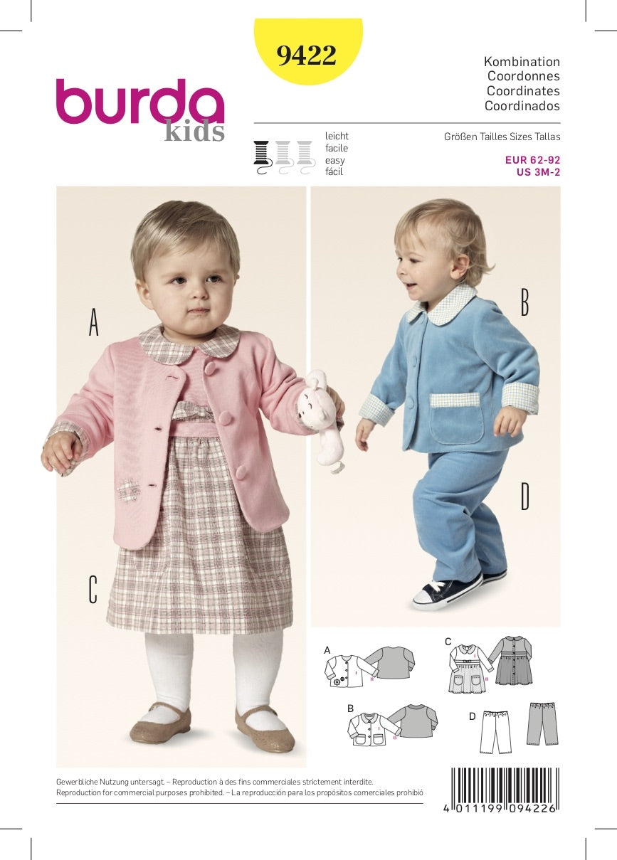 Burda Pattern 9422 (3M-2Yr)