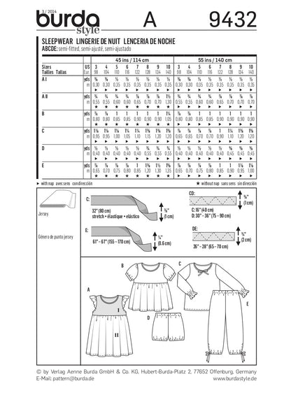 Burda Pattern 9432 (3-10)