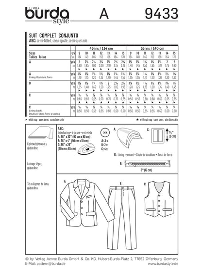 Burda Pattern 9433 (9-15)