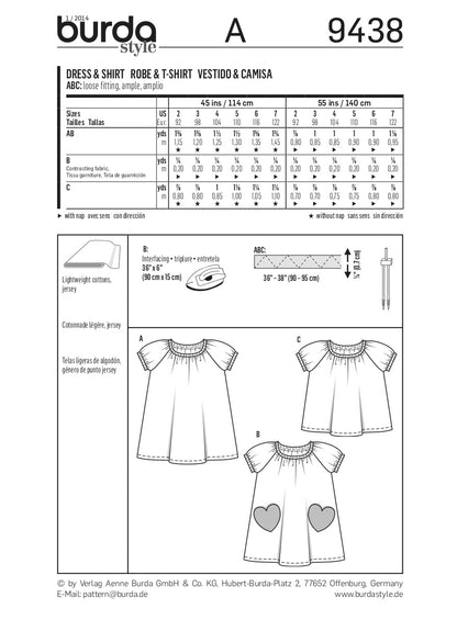 Burda Pattern 9438 (2-7)