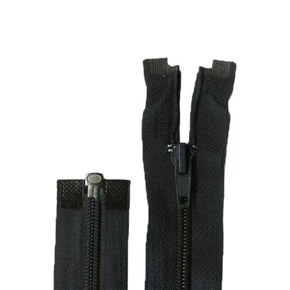 Open End Zip, Black