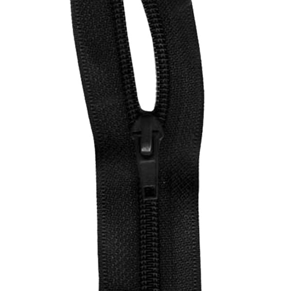 Sullivans Zip Continuous, Black- 5 mm