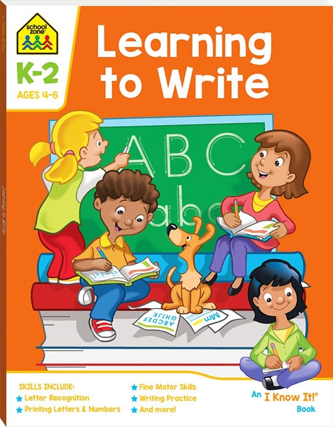 Hinkler School Zone I Know It Workbook (2020), Learning to Write- 64 pages