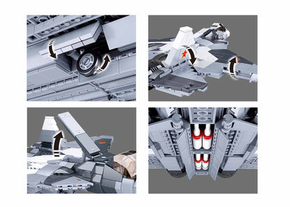 Sluban Gray White 2-in-1 Jet Fighter