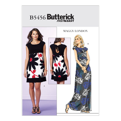  Butterick Pattern B5456 Misses'/Misses' Petite Dress