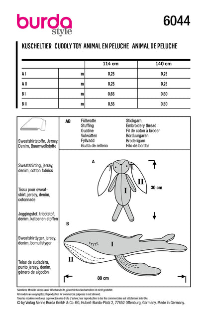 Burda X06044 Stuffed Craft