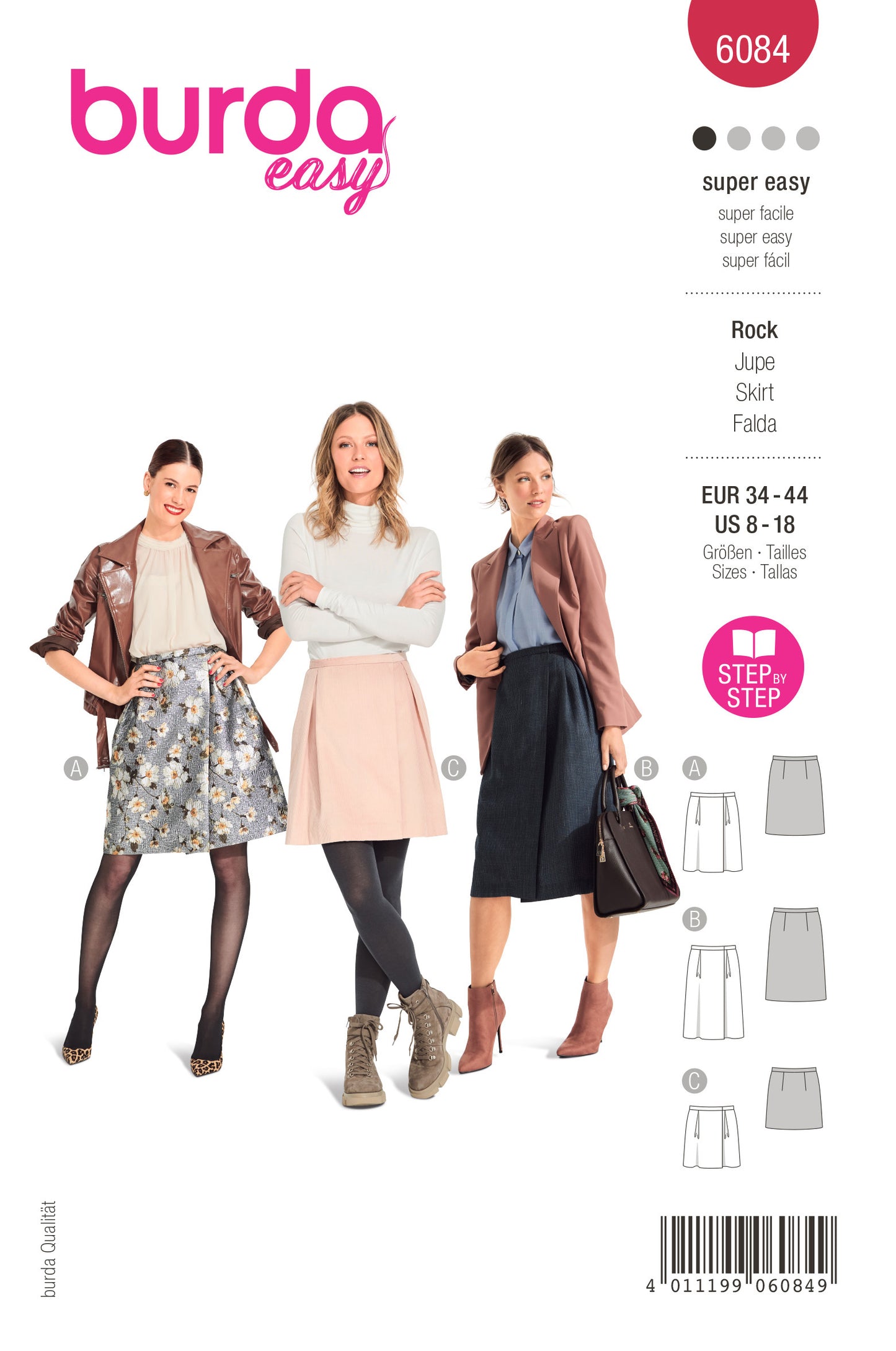 Burda X06084 Misses Skirt/Pants