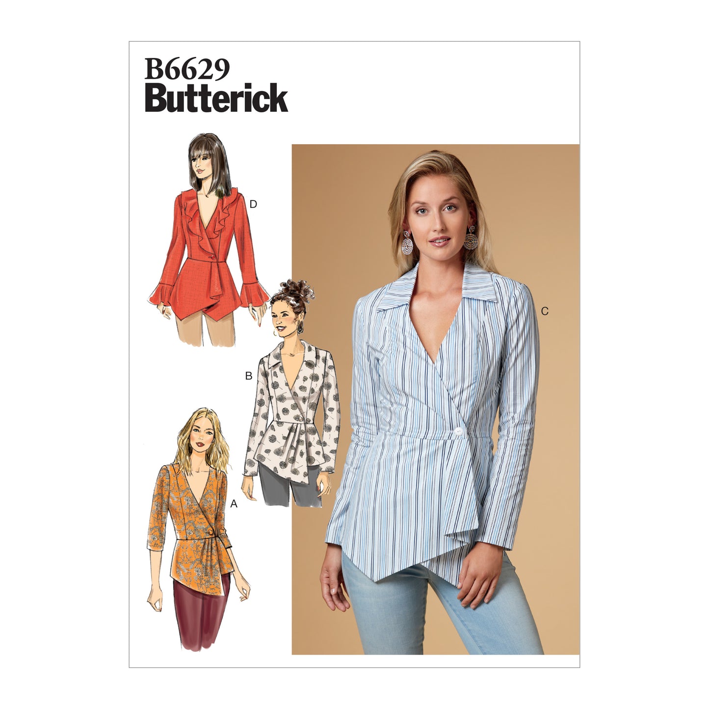 Butterick Pattern B6629 Misses Top/Vest