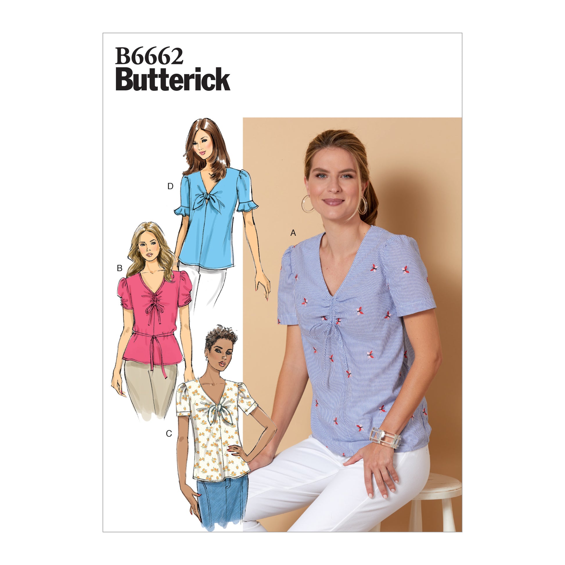 Butterick Pattern B6662 Misses Top/Vest