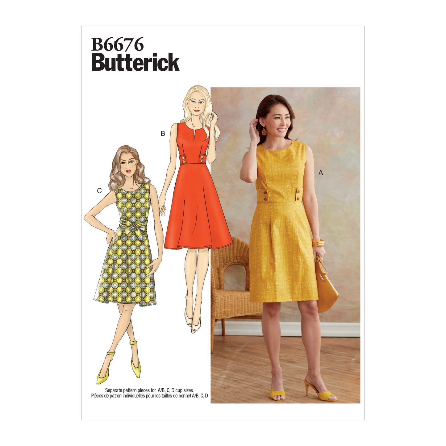 Butterick Pattern B6676 Misses Dress