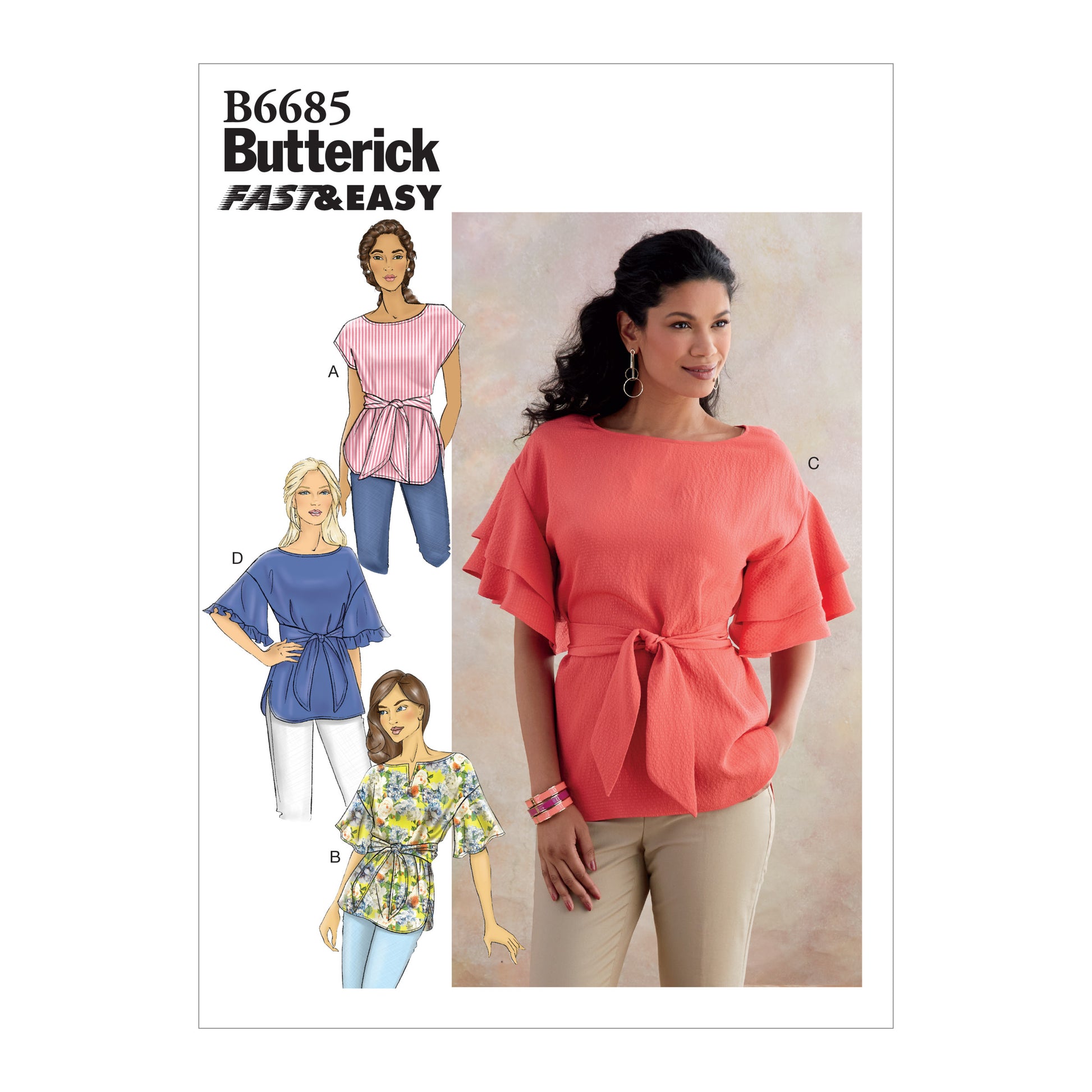 Butterick Pattern B6685 Misses Top / Vest