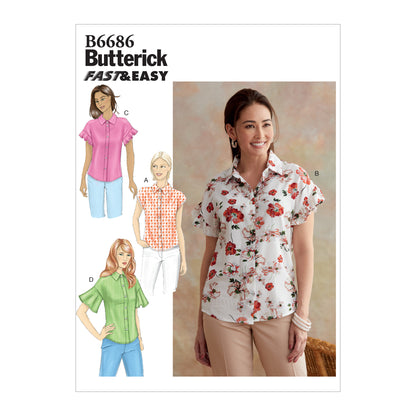 Butterick Pattern B6686 Misses Top / Vest