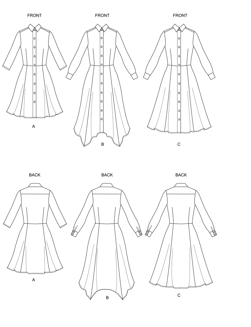 Butterick Pattern B6702 Misses Dress