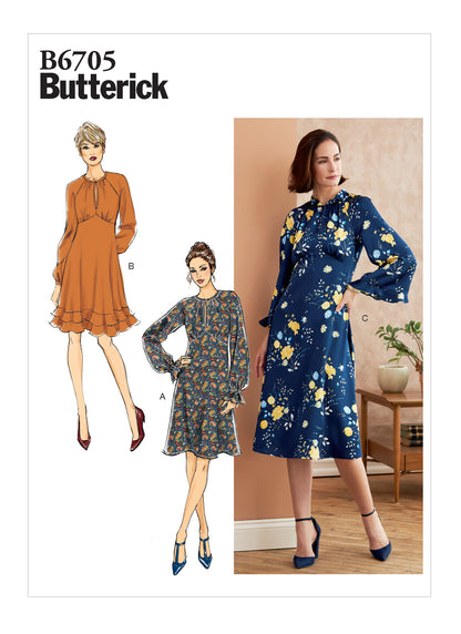 Butterick Pattern B6705 Misses Dress