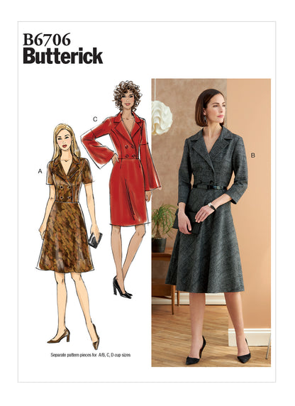 Butterick Pattern B6706 Misses Dress