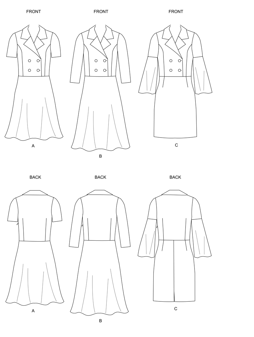 Butterick Pattern B6706 Misses Dress