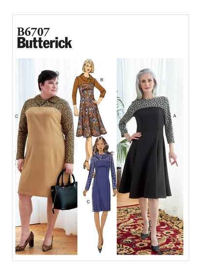 Butterick Pattern B6707 Misses/Plus Dress