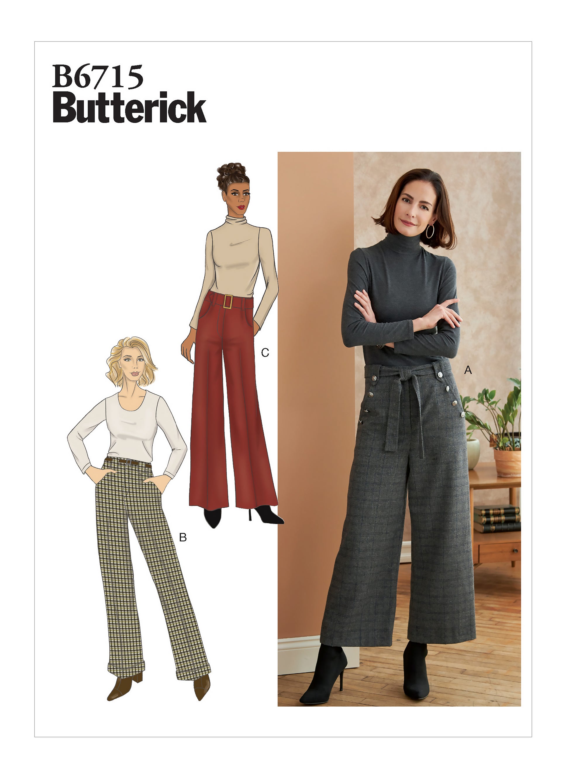 Butterick Pattern B6715 Miss Petite Pants