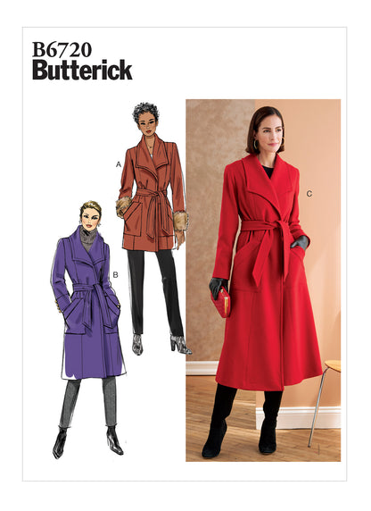 Butterick Pattern B6720 Misses Outerwear