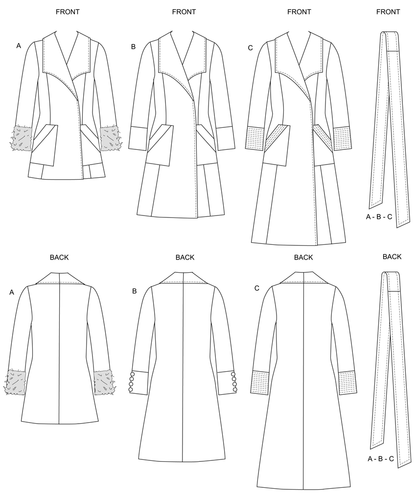 Butterick Pattern B6720 Misses Outerwear