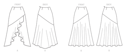 Butterick Pattern B6818 Misses' Skirt