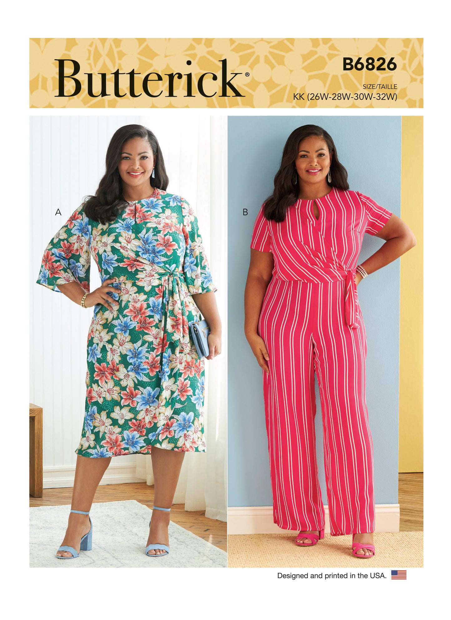 Butterick Pattern B6826 Women's Dress  &  Jumpsuit