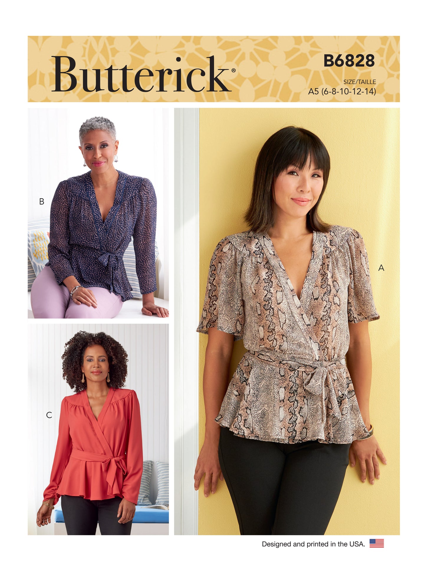 Butterick Pattern B6828 Misses' Tops