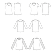 Butterick Pattern B6848 Misses' T-Shirts  &  Tank Top