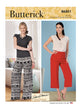 Butterick Pattern B6851 Misses' No-Side-Seam Shorts, Capris  &  Pants
