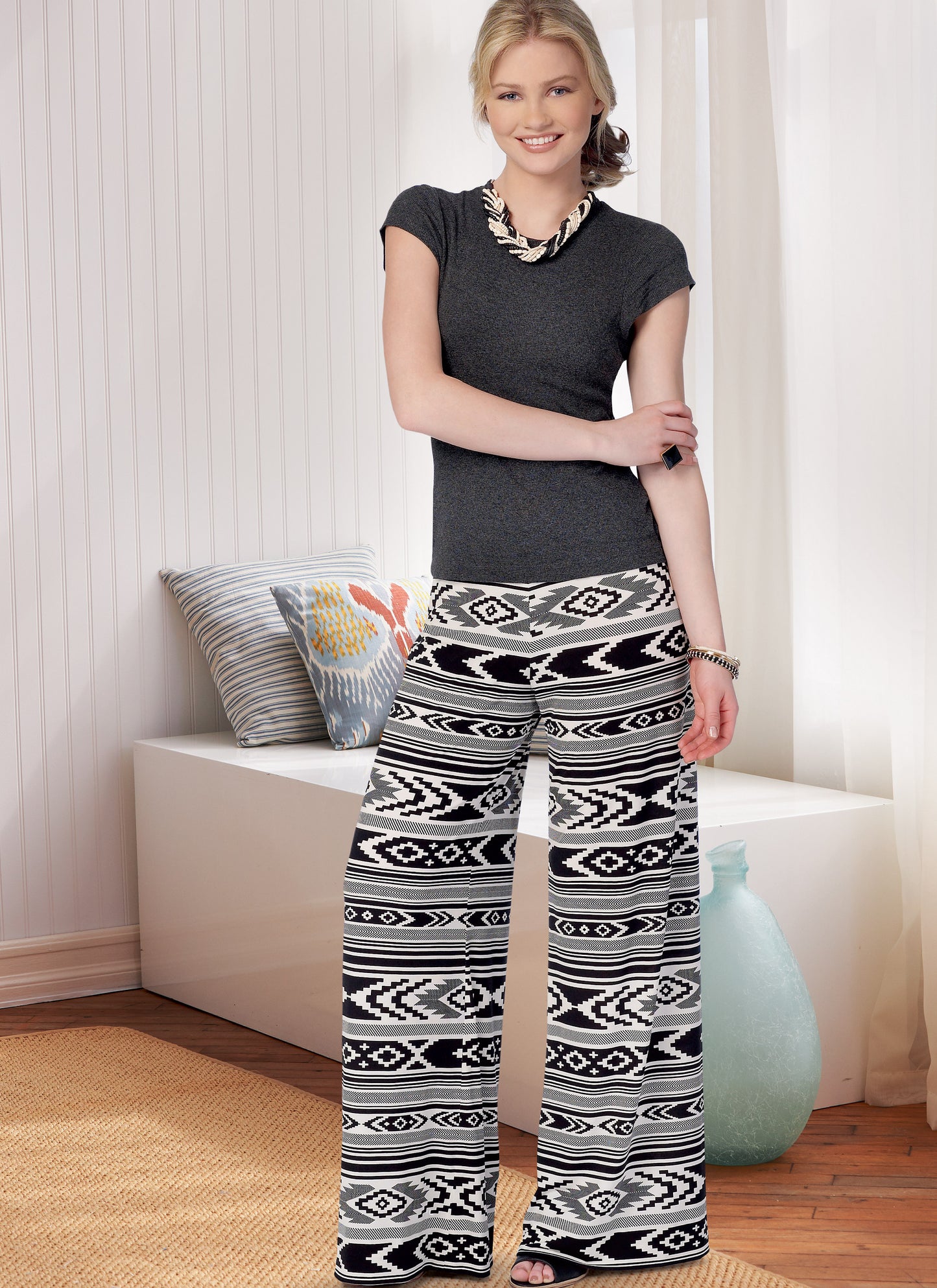 Butterick Pattern B6851 Misses' No-Side-Seam Shorts, Capris  &  Pants