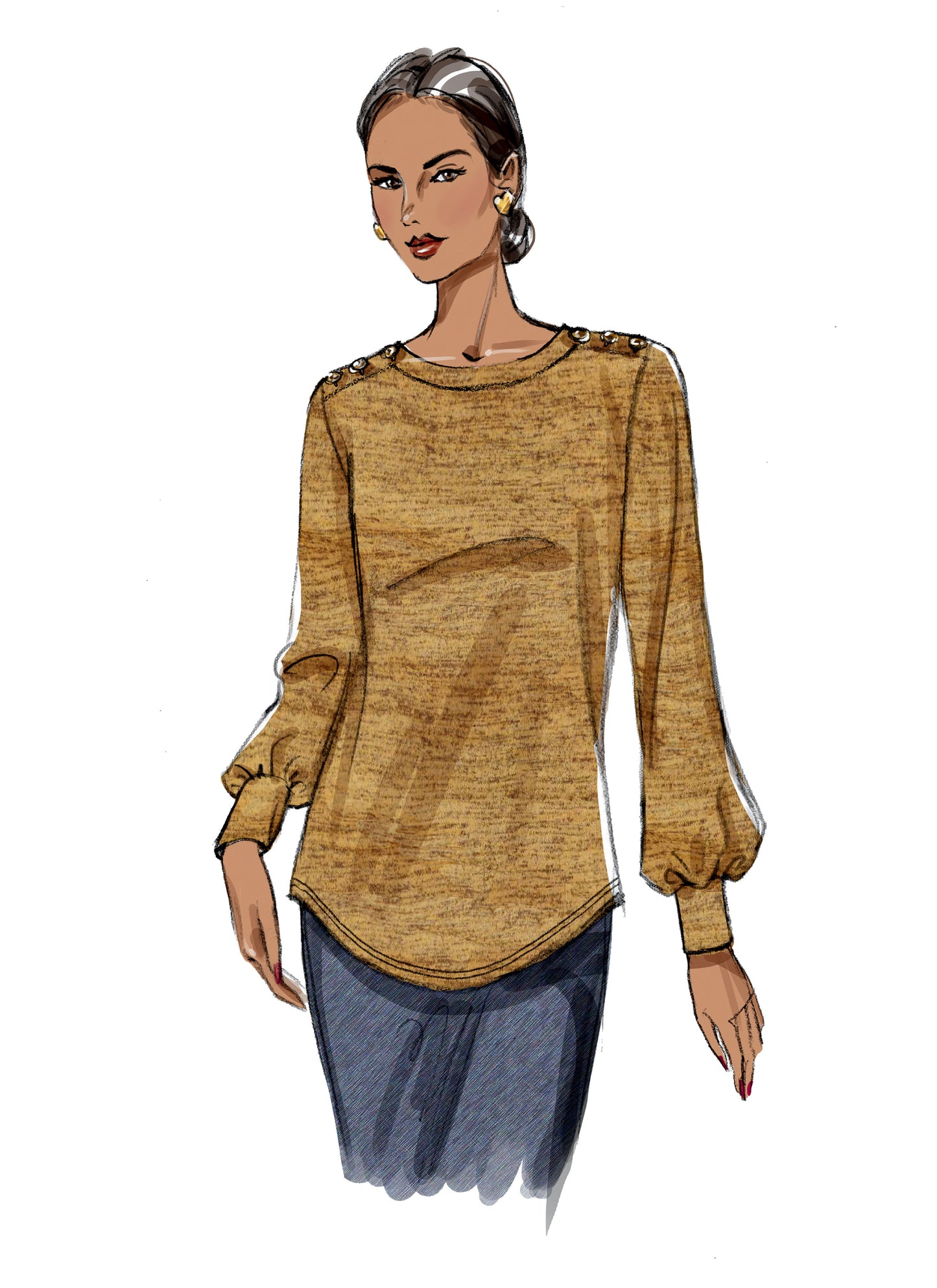 Butterick Pattern B6857 Misses' Top