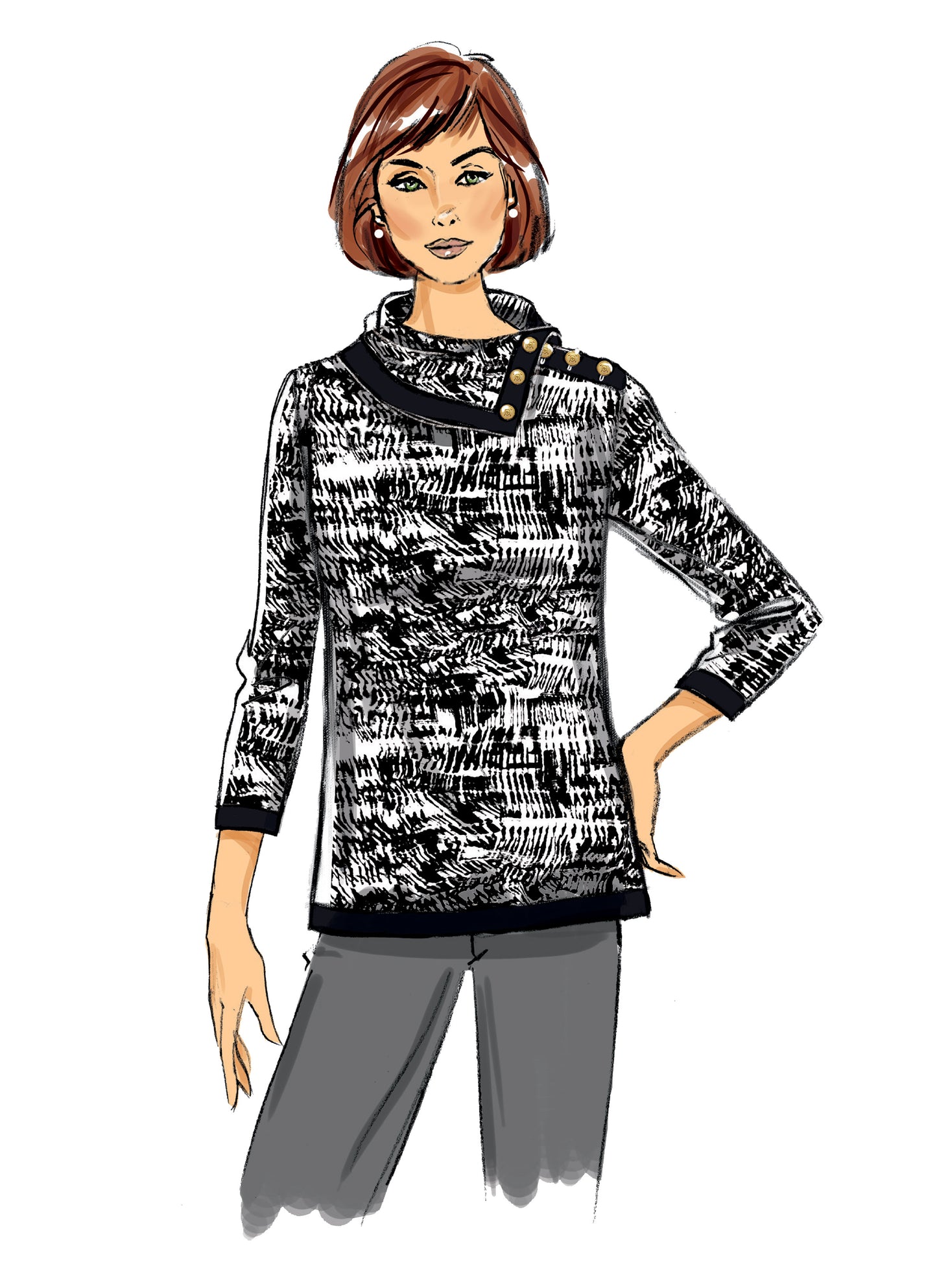 Butterick Pattern B6857 Misses' Top