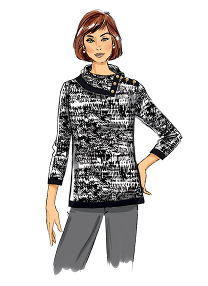 Butterick Pattern B6857 Misses' Top
