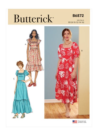 Butterick Pattern B6872 Misses' Dress