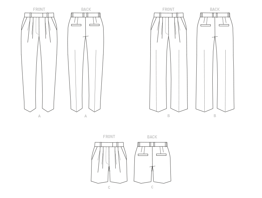 Butterick Pattern B6878 Misses' Pants and Shorts