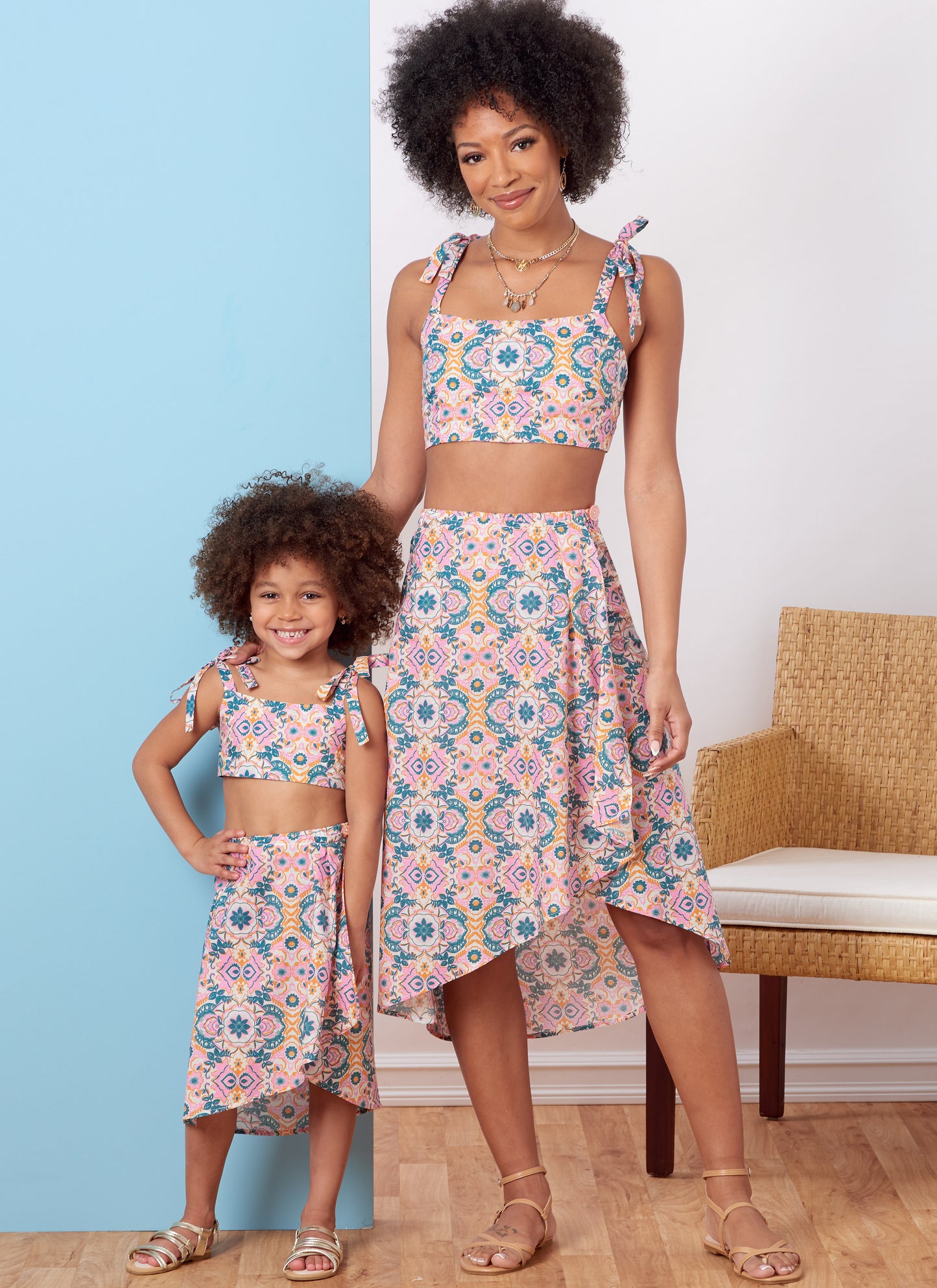 Butterick Pattern B6879 Children's and Misses' Tops and Skirt