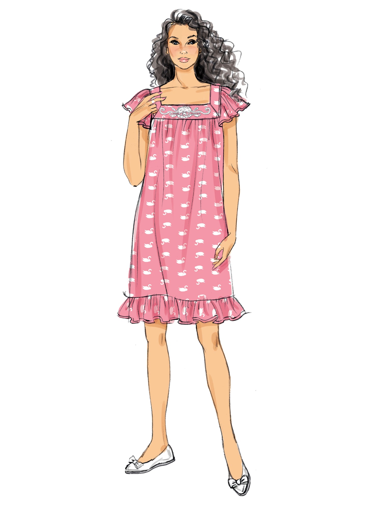 Butterick Pattern B6883 Misses' Top Nightgowns and Shorts