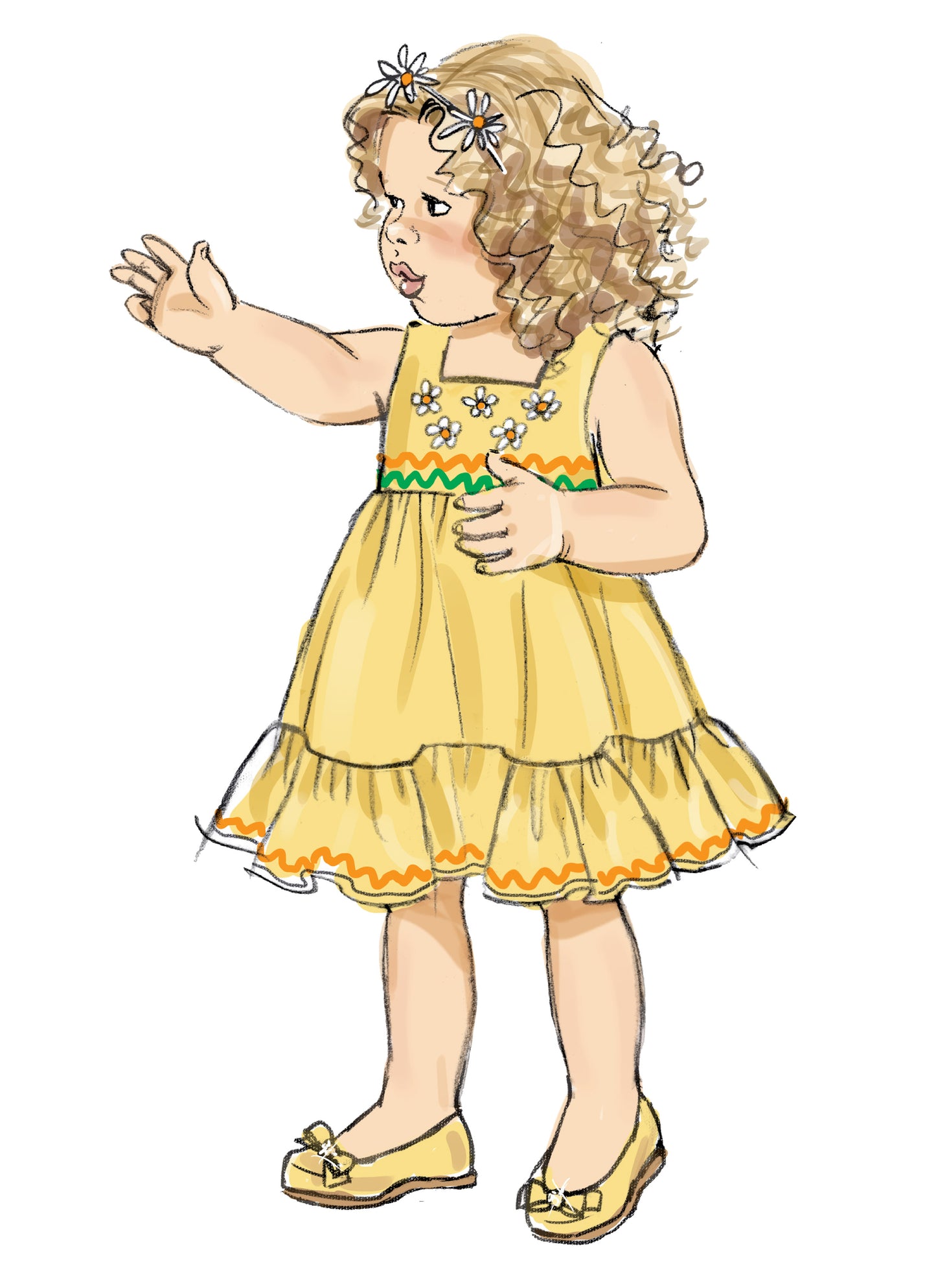 Butterick Pattern B6885 Toddlers' Dress